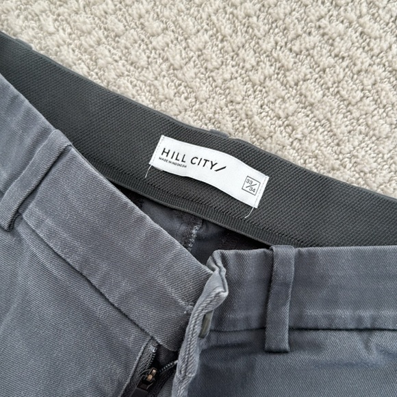 Hill City Huckberry Everyday Tech Chino Pant Athletic in Gun Powder Grey - Picture 5 of 9
